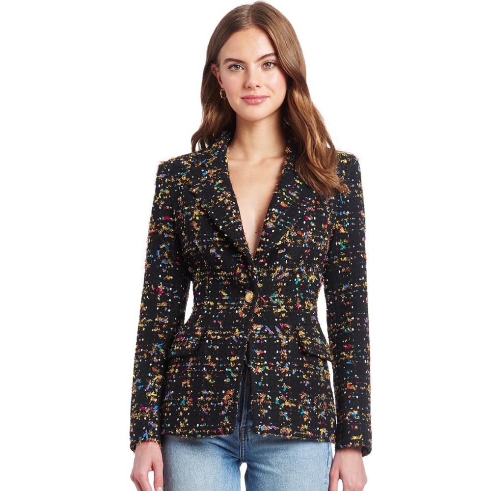 Amanda Uprichard Aldridge Blazer in Tinsel